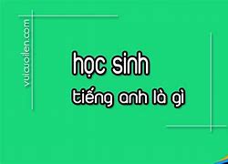 Học Sinh Tiếng Anh Gọi Là Gì